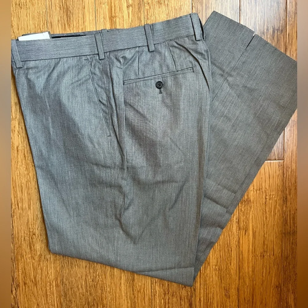Carnoustie Gray Flat Front Pants Men's Size‎ 36x31